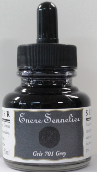 Sennelier ink 701 grau 30 ml (100 ml=20,90 €)